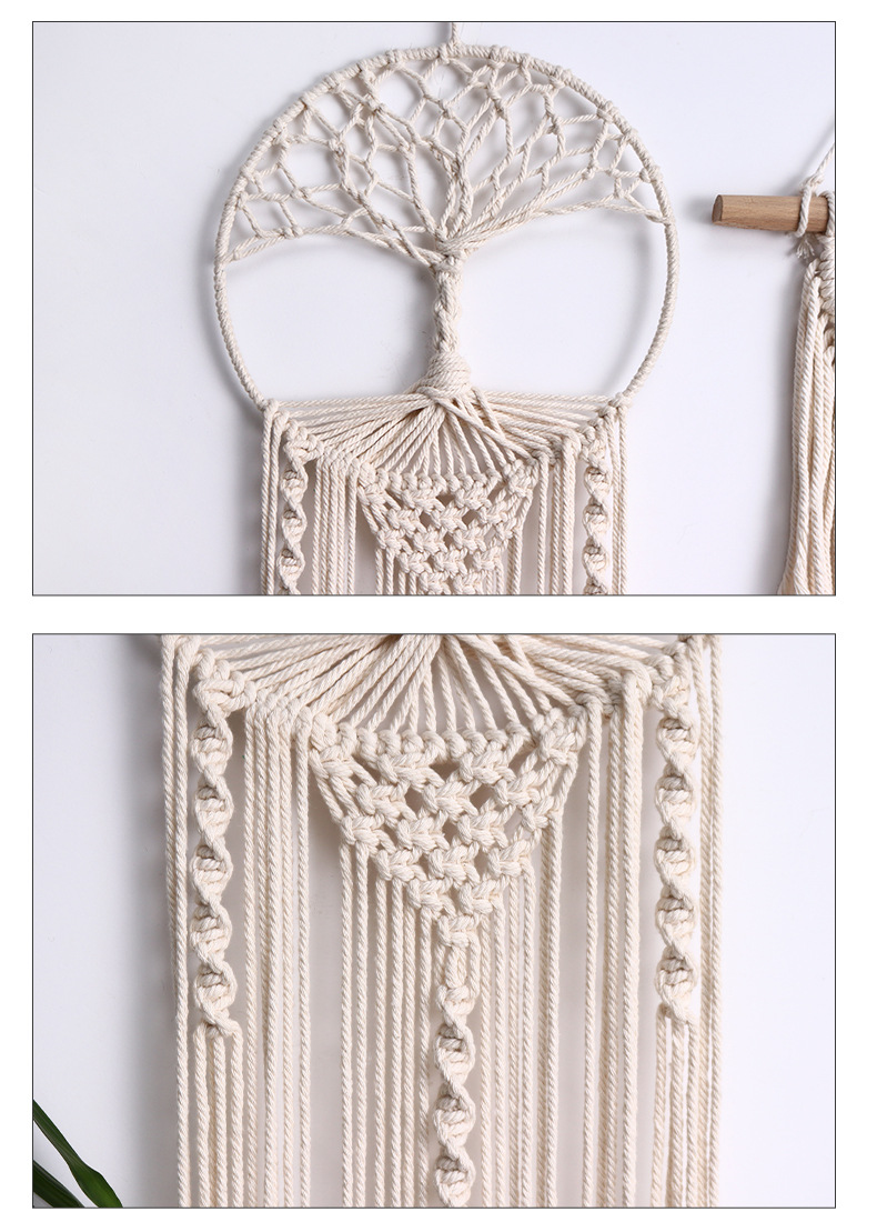 Décontractée Style Ethnique Feuille Couleur Unie Coton Tapisserie Art Mural display picture 1