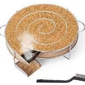 Spot de suministro transfronterizo cesta de malla ahumada de acero inoxidable 304 caja de ahumado cuadrada redonda plato ahumado de barbacoa al aire libre