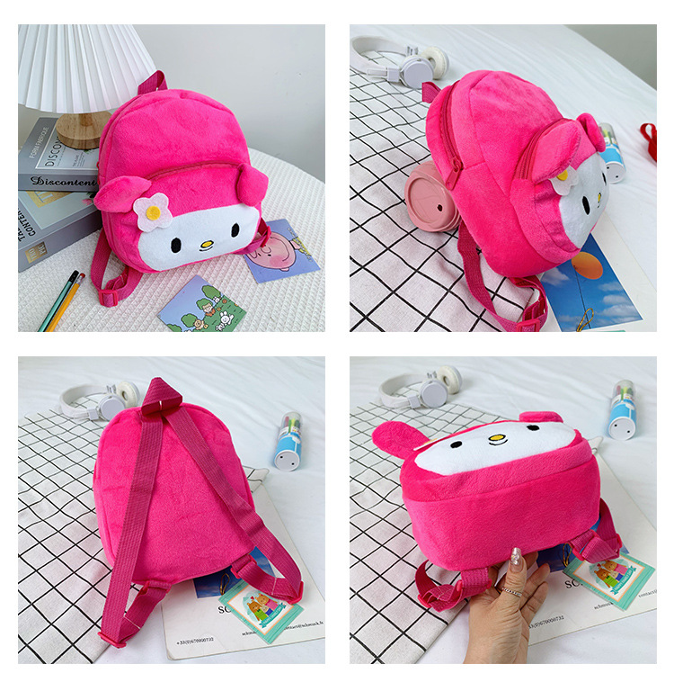1-2-3 years old children's backpacks, cartoon plush small schoolbags, cute early education kindergarten backpacks for boys and girls undefined