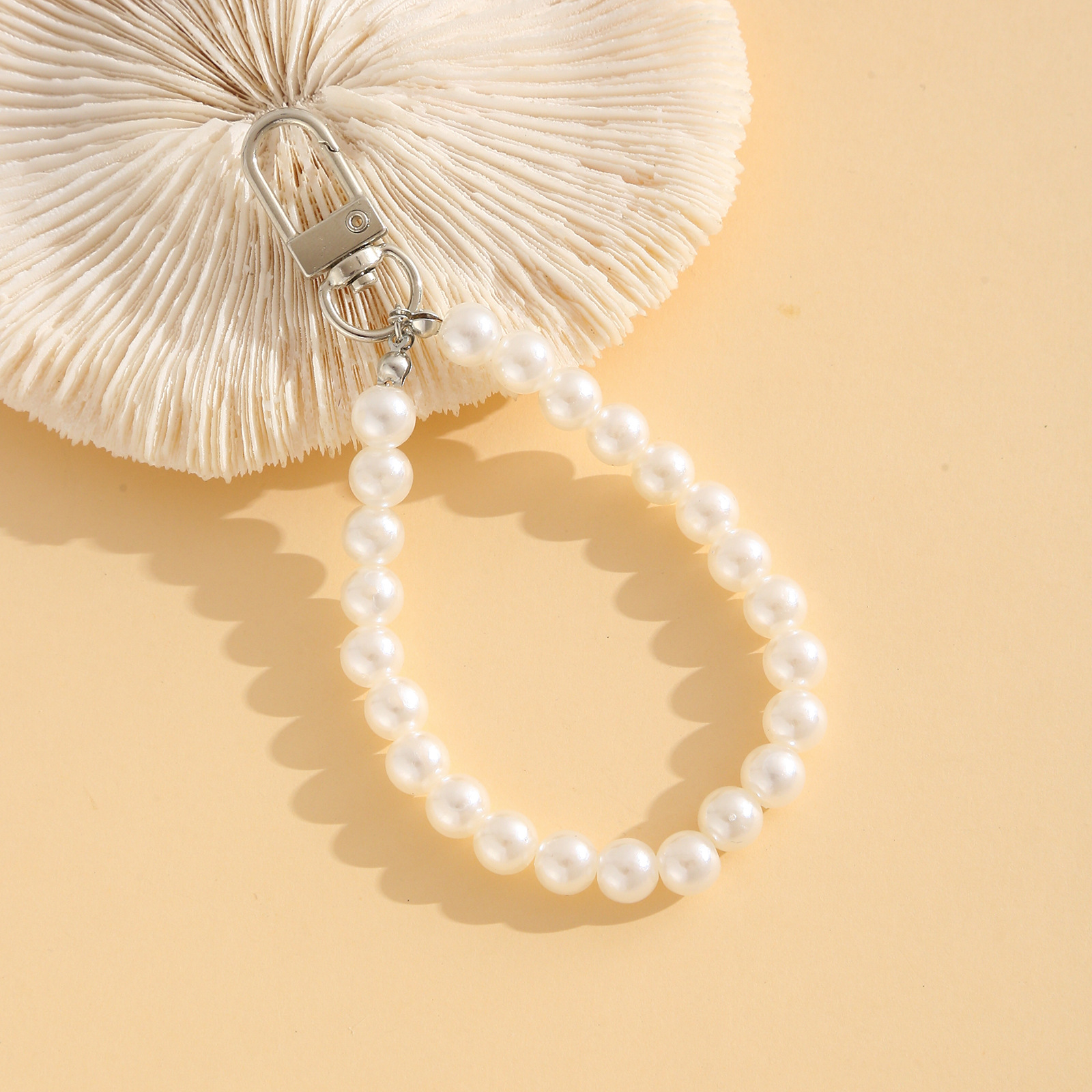 Handmade Pearl Chain Phone Case And Keychain Charm Decoration_voghion.com