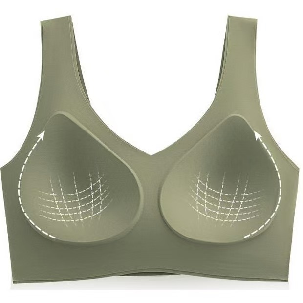 Taza fija sin marcas de gran tamaño sostén ropa interior sin anillo de acero para mujeres grandes pechos pequeños sin marcas de taza un chaleco para mujeres