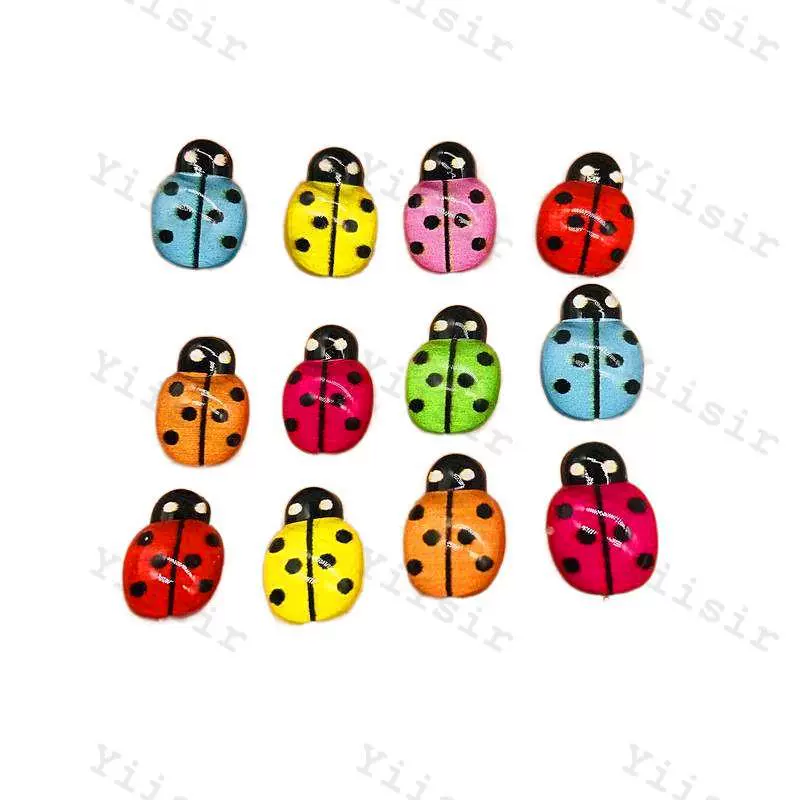 Жук Coccinella septempunctata акриловая Божья коровка Смола аксессуары для рукоделия Горшечное украшение для рабочего стола зеркало для ванной комнаты украшение