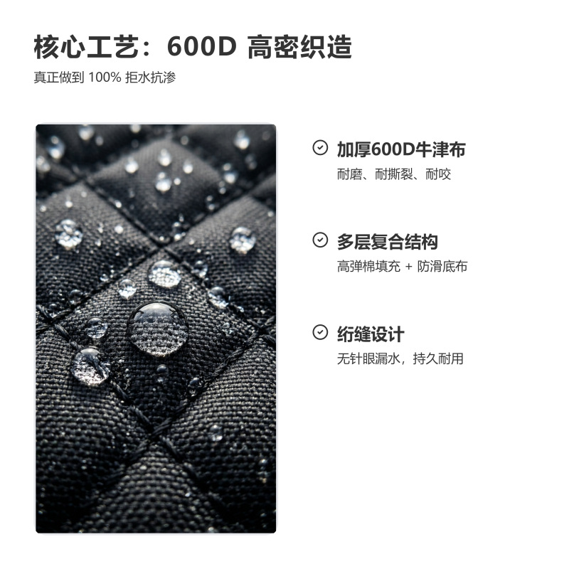 Cross-Border Trunk Mat, Car Pet Mat, Anti-Dirt and Waterproof Picnic Mat, Outdoor Car Dog Mat, Rear Seat Mat