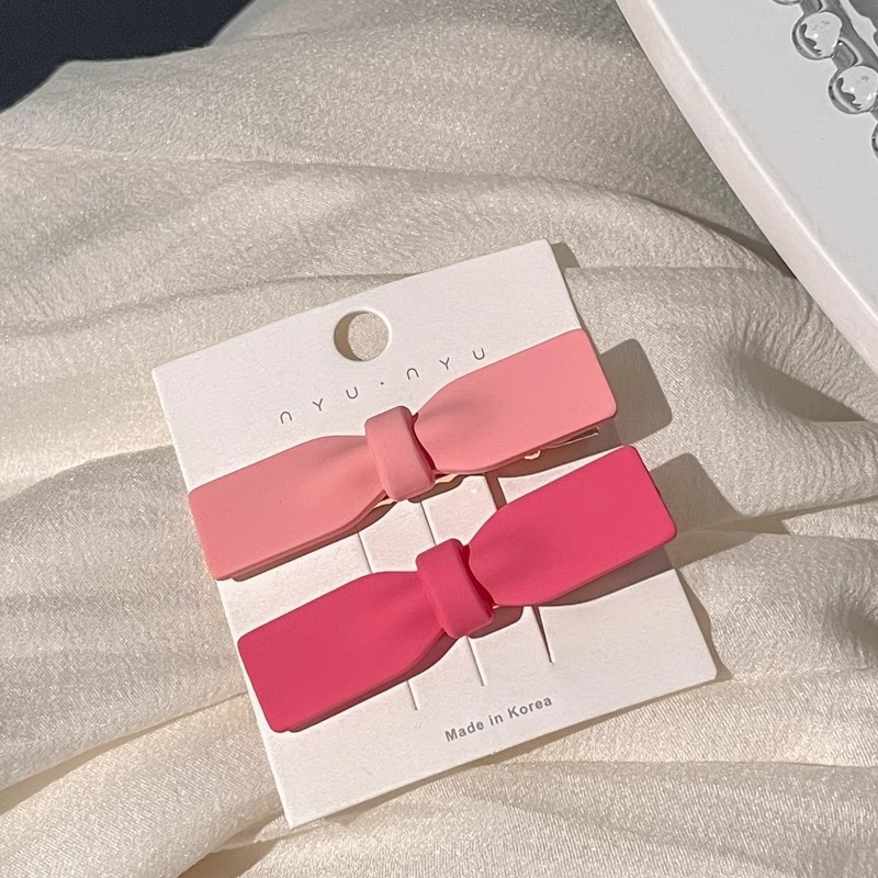 Flores rosadas pinzas de cabello 2025 nueva dulce frente lateral de la mujer frange pinzas de cabello rotas lindas pinzas de boca de pato sin marcas