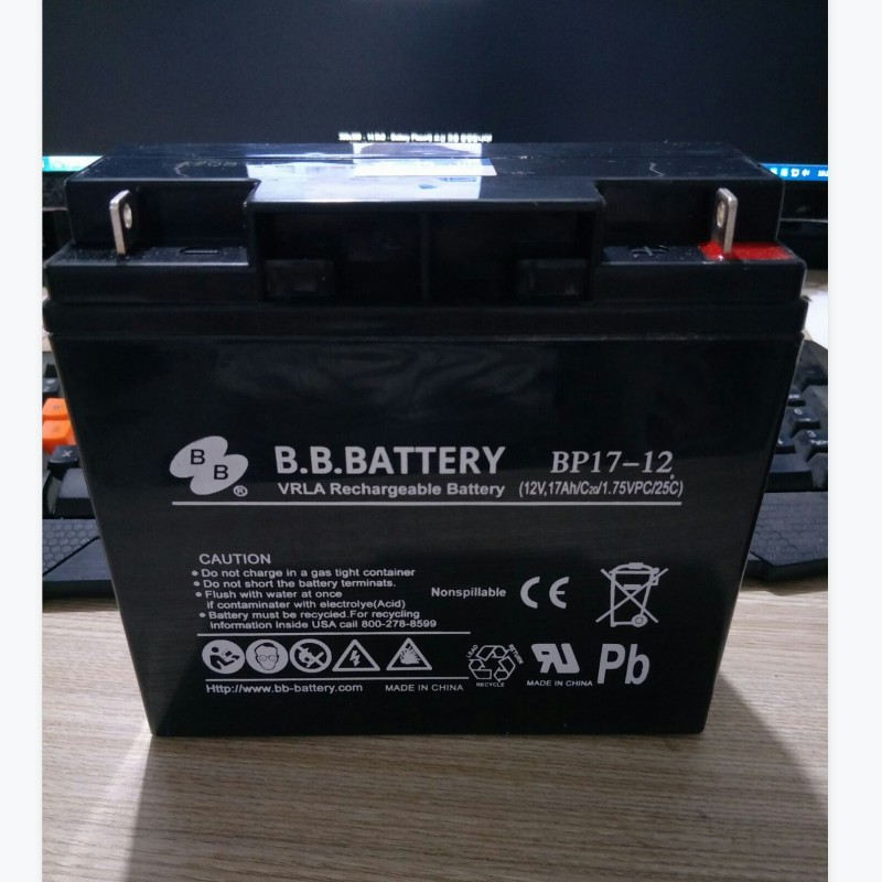 BB美美蓄电池BP17-12 阀控密封式 12V17AH直流屏 消防 UPS电源