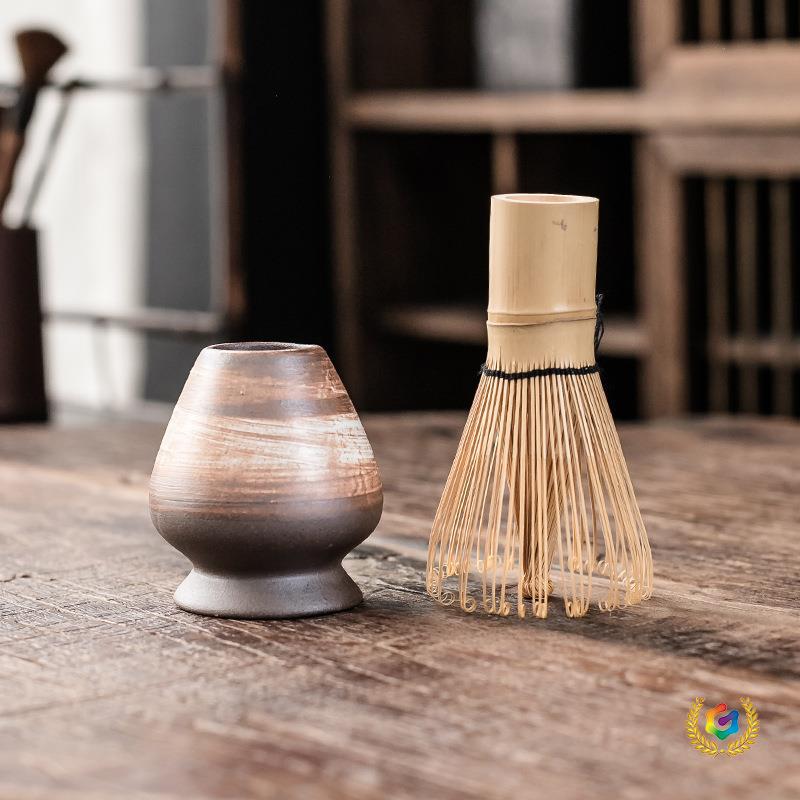 <unk> estilo japonés para hacer matcha con set de té matcha de bambú cepillo de matcha de 100 libros de la dinastía Song ordenar la ceremonia del té Zen matcha