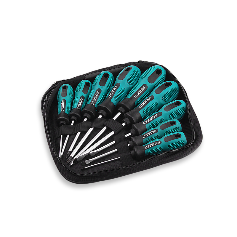 Venta al por mayor Qianqijia 9 piezas de conjunto de combinación de destornillador multifunción reparación herramienta de desmontaje más cabezal de lote de cruz magnética