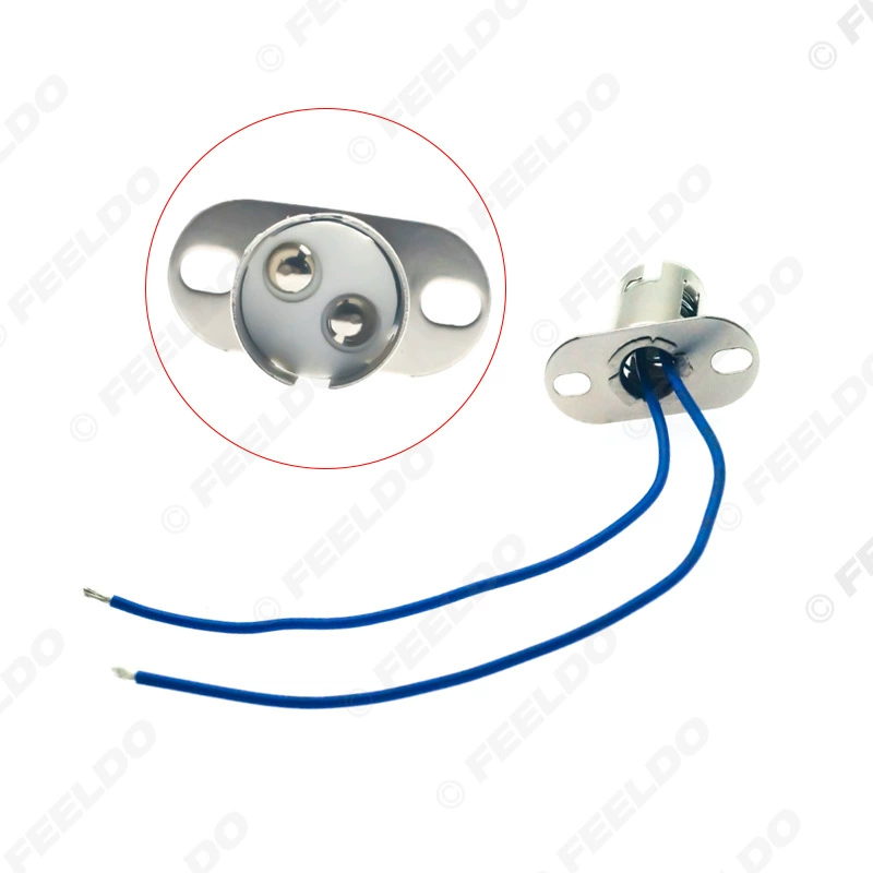 Автомобильная Светодиодная лампа кронштейн 1157/BA15D тормозной сигнал Лампа Цоколь разъем провод железная головка