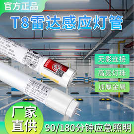 智能微波雷达感应led灯管红外人体楼道停车场车库t8支架灯日光灯