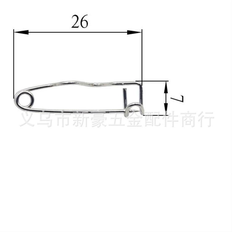 自产自销 Dutch needle S-shaped pin curved pin S-shaped buckle pin