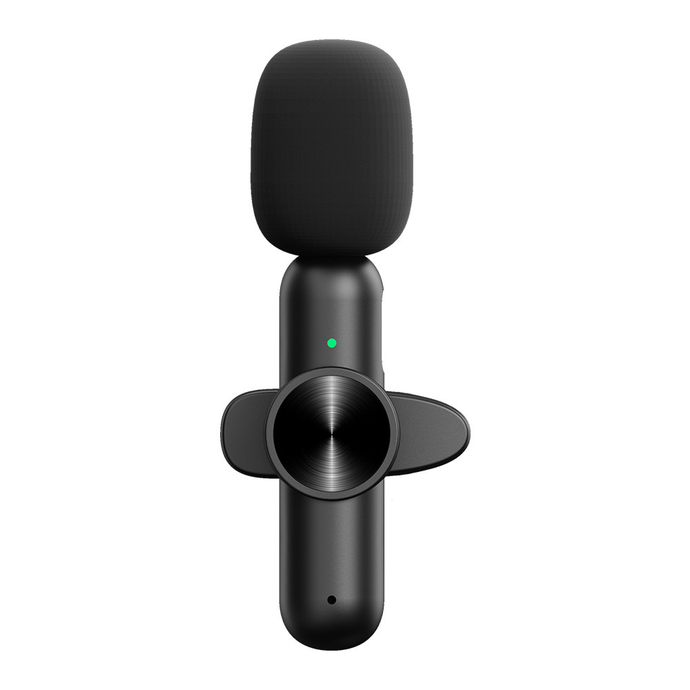 Micrófono de clip de cuello inalámbrico E80 transfronterizo 2,4g Reducción de ruido Grabación de video en vivo Micrófono de clip de cuello Micrófono uno para dos