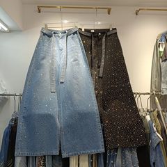 デザイン感満天星ホットドリルのレトロなジーンズの女性大衆がゆったりしています。