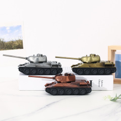 創意金屬坦克模型兒童玩具軍事T34坦克合金耐摔男孩子桌面擺件