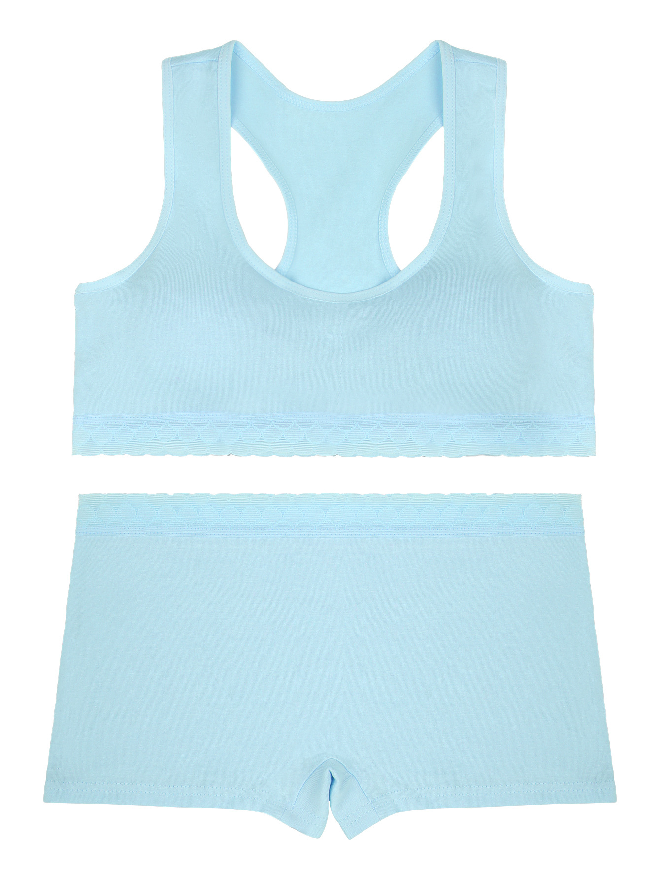 Sujetador deportivo para niñas sin anillo de acero, período de desarrollo cómodo de algodón, ropa interior de chaleco de encaje para niñas de 12-16 años