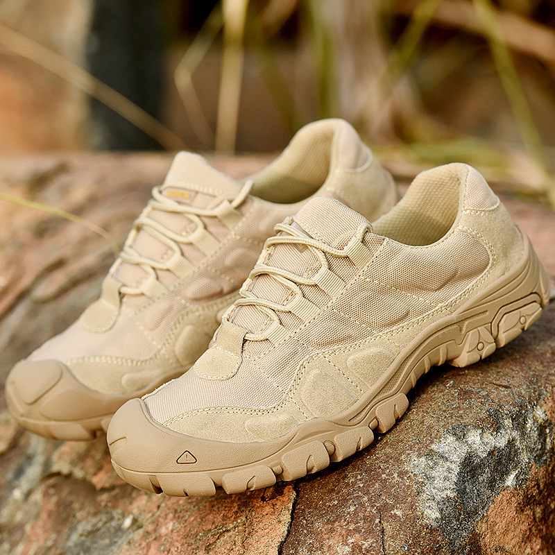Large Size Sand Combat Boots Breathable Outdoor Low-Top Military Boots Non-Slip Breathable Shock Absorption Low-Top Hiking Shoes Large Size Sand Combat Boots Breathable Outdoor Low-Top Military Boots Non-Slip Breathable Shock Absorption Low-Top Hiking Shoes