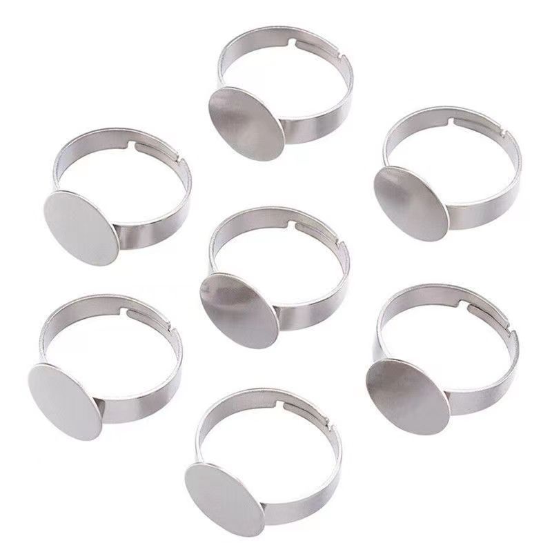 (Wholesale), accessories stainless steel, accessory, ring, DIY, with gem 2