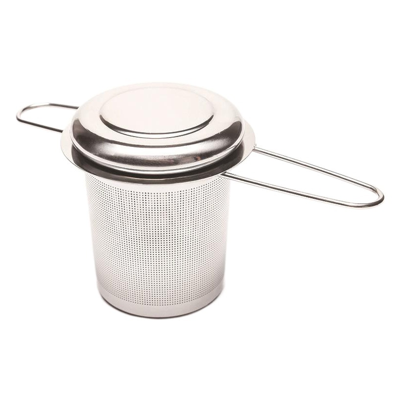 Juego de té al aire libre creativo mango plegable fabricante de té 304 colador de té de acero inoxidable Filtro de té colador de té