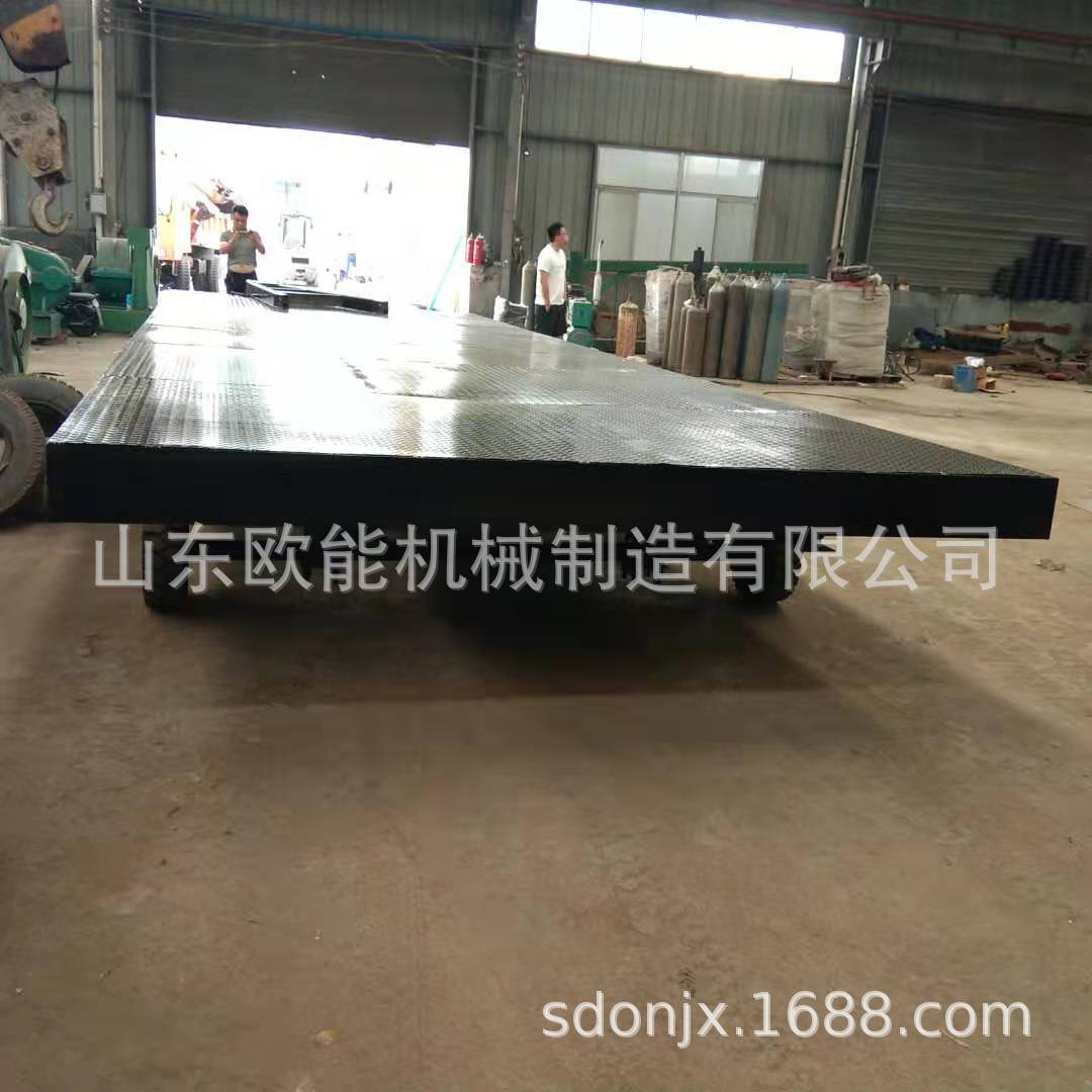 运输牵引平板拖车 钢厂用转运平板车 载重60吨牵引平板拖车