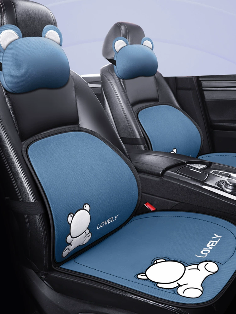 Four Seasons Универсальная мультяшная стальная проволочная подушка для талии Квадратная Подушка для спины Вентиляционная Массажная подушка для талии Офисная подушка для сиденья