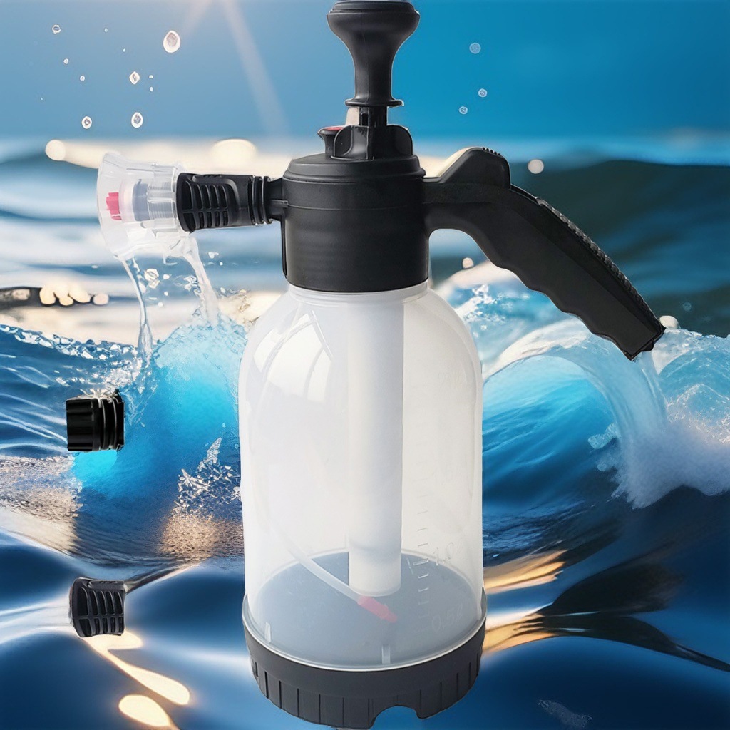 Botella de espuma transfronteriza 2L agua de lavado de automóviles botella de aire botella de lavado de automóviles de mano botella de jardinería doméstica en stock al por mayor