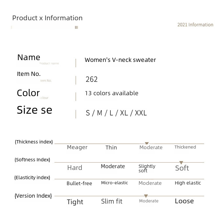 Rudens un ziemas jauns trikotāžas sieviešu V veida kakla izgriezuma garām piedurknēm džemperis, vienkrāsains korejiešu stila brīva apakšdaļas krekls, slaidinošs, plāns virsdrēbes apģērbs_voghion.com