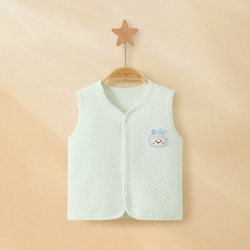 Primavera, otoño, invierno, chaleco de bebé, chaleco de algodón caliente para niños y niñas de un año, chaleco de hombro para bebés