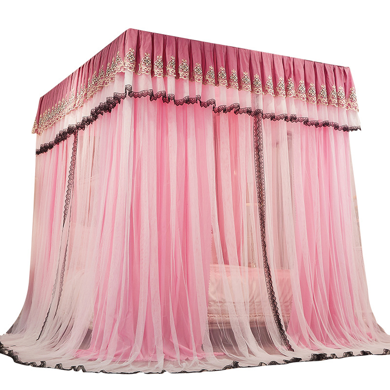 Double-layer metal curtain, mosquito net, bedspread