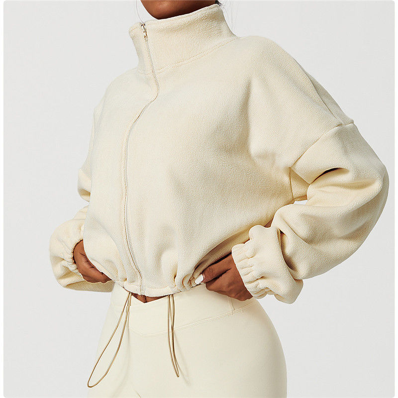 Linen, Polar Fleece Fabric Type Simple Style Sport Style Solid Color Linen Polar Fleece Turtleneck Active Tops