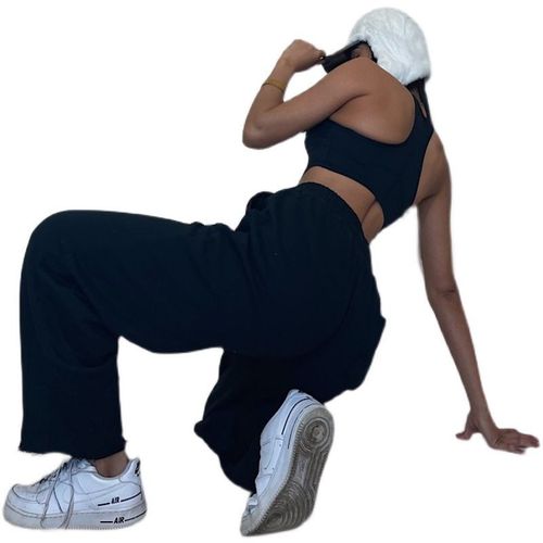 Women's Solid-Color Fitness Activewear with Padded Bra, Sleek & Sexy Strappy Camisole in Zheng Style