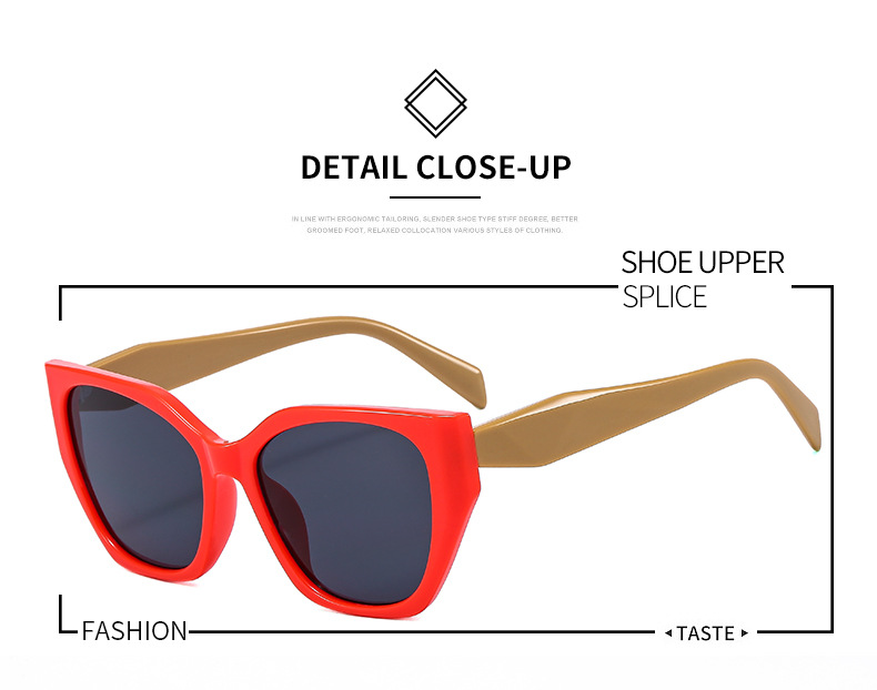 Sunglasses, Glasses Classification Retro Ethnic Style Color Block Solid Color Leopard PC UV400 Protection Cat Eye Full Frame Women's Sunglasses