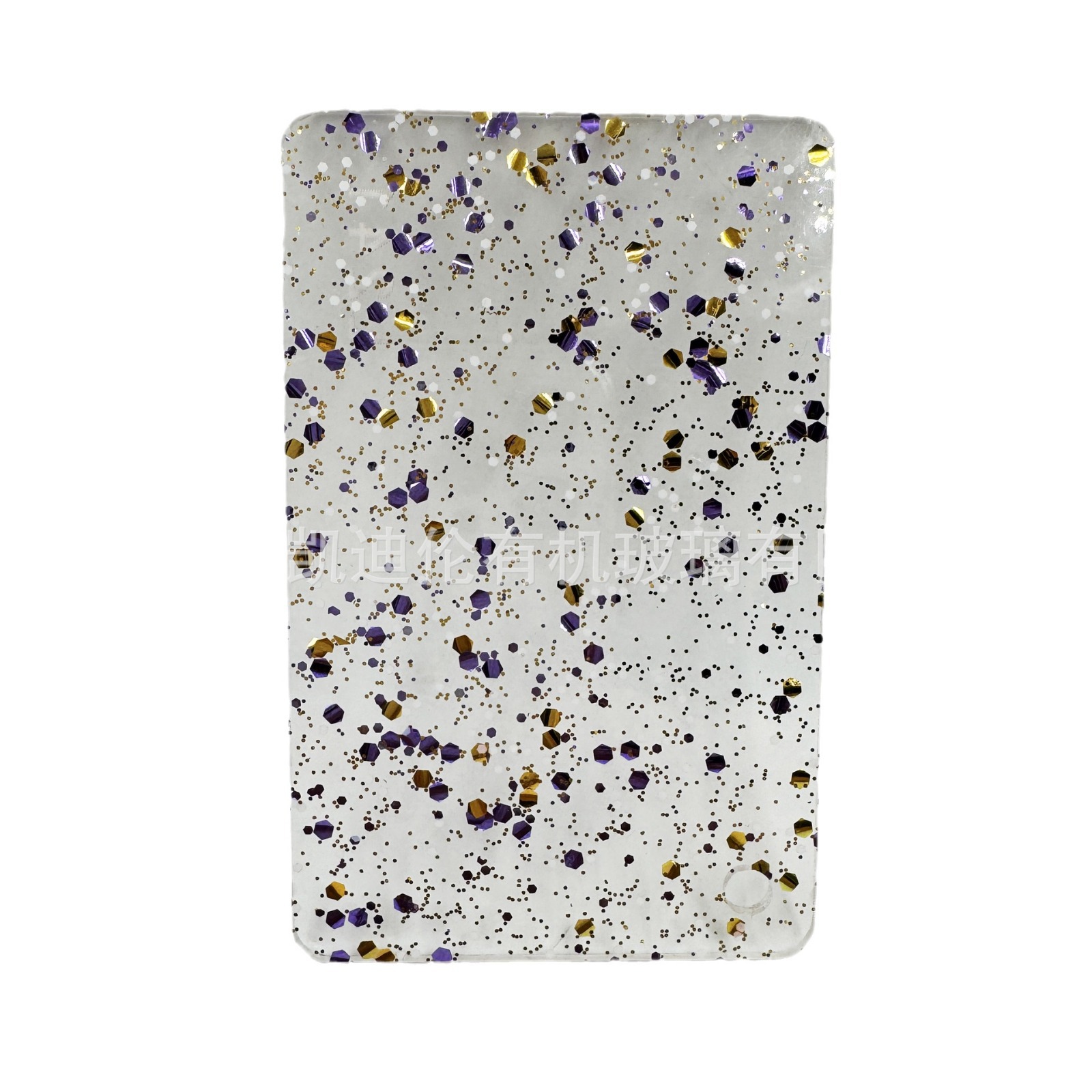 透明闪粉亚克力板多彩色葱粉有机玻璃钥匙扣装饰DIY咕卡动漫周边