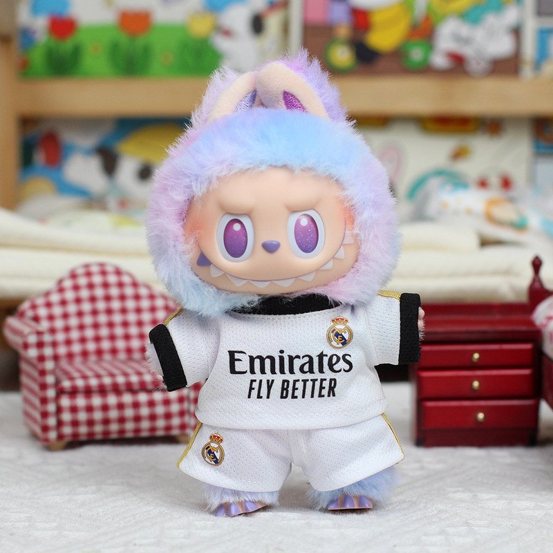 Only the Clothes】First, Second, and Third Generation La Bubu Doll Clothes, Football Jerseys, Doll Outfits, Football Uniforms, Heart-Warming Macaron Styles Only the Clothes】First, Second, and Third Generation La Bubu Doll Clothes, Football Jerseys, Doll Outfits, Football Uniforms, Heart-Warming Macaron Styles