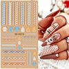 Nail stickers, three dimensional fake nails, hat for nails, line clothing, adhesive sticker, suitable for import, new collection