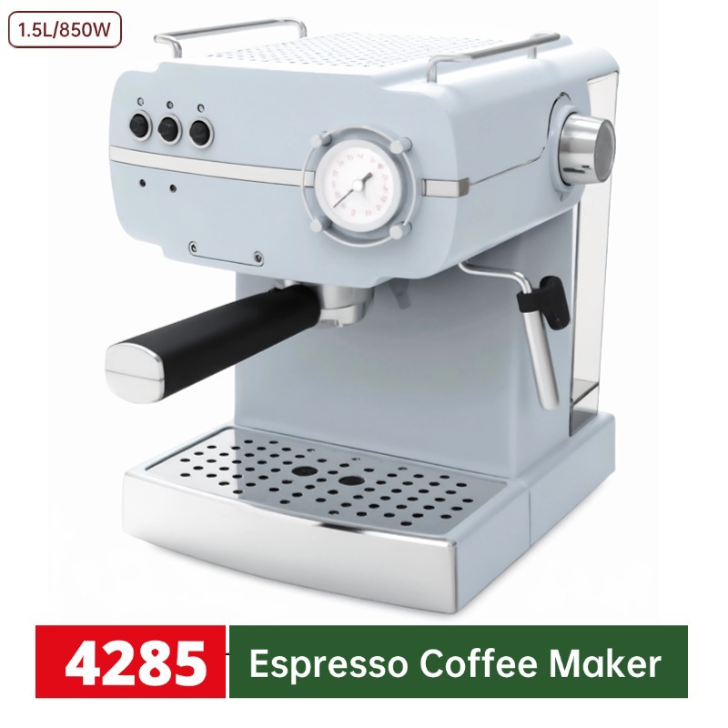 1.5L semiautomático cafetera italiana presión burbuja de leche oficina en el hogar cafetera de alta calidad exportación transfronteriza
