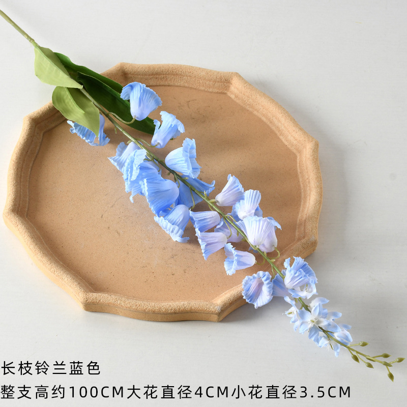 Azul flores simuladas flores falsas flores flores de seda artificial flores de plástico decoración decorativa decoración de boda sala de estar