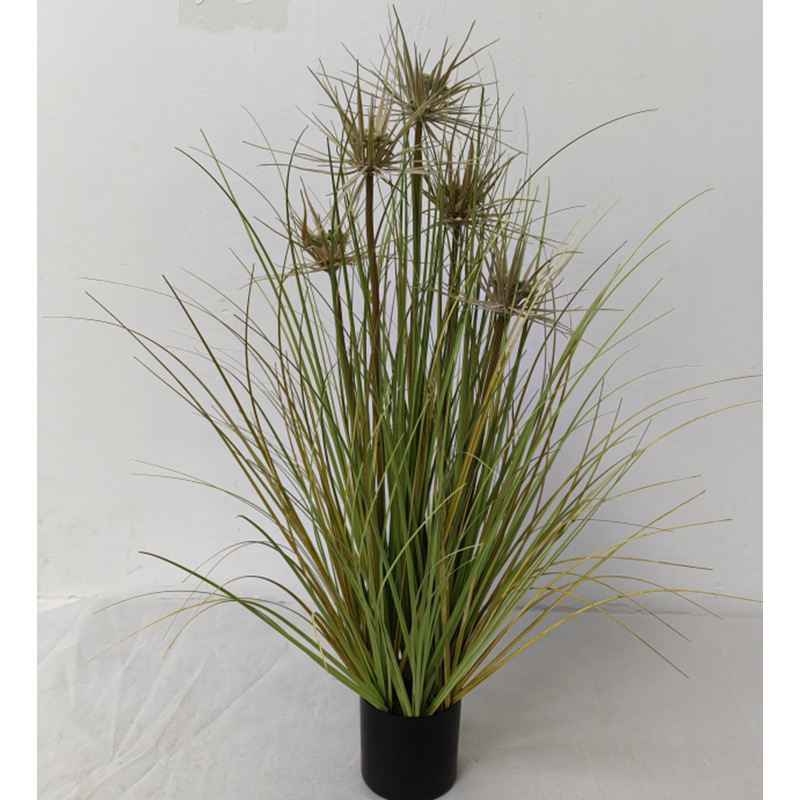 Simulación de plantas verdes, juncos, plantas en macetas, estilo nórdico, simulación de hierba de cola de perro, decoración de interiores, decoración de la sala de estar