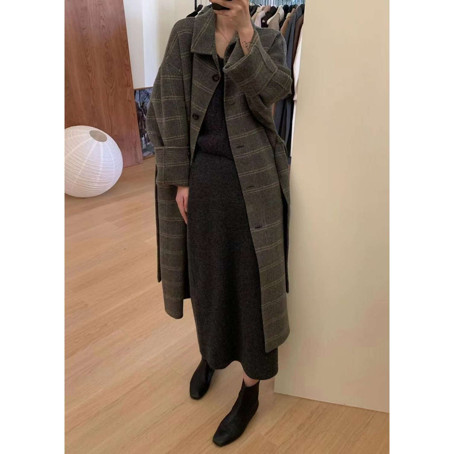 Temperament Goddess Fan Woolen Coat Image 4