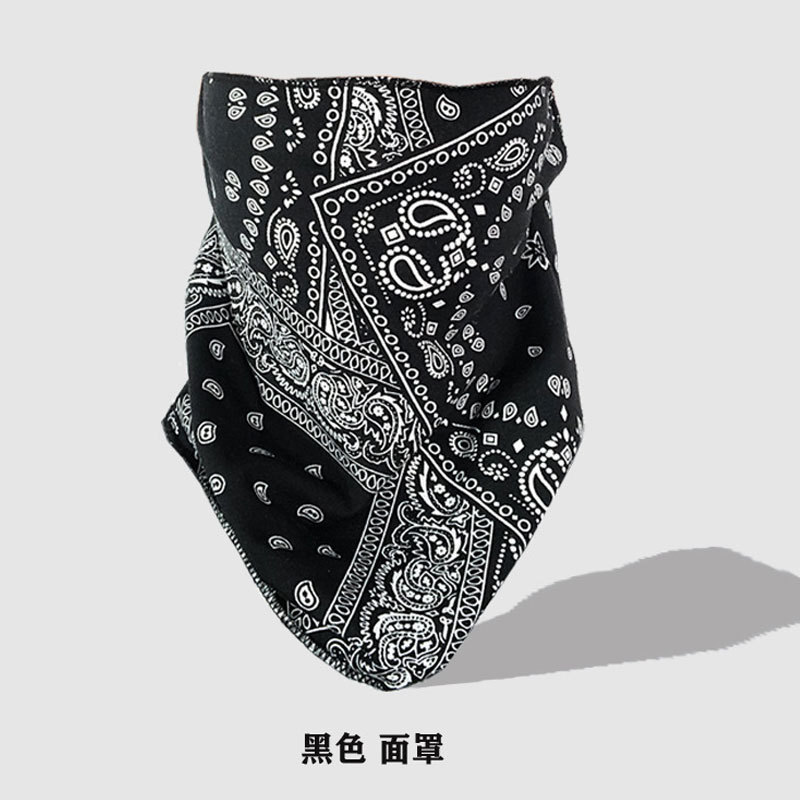 Máscaras solares para hombres y mujeres cuello colgando de hielo protector de orejas máscaras solares de verano manga flor de anacaju ciclismo toallas de moda