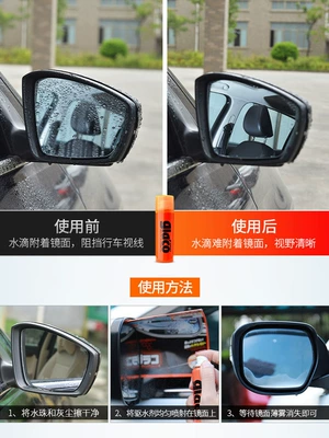 Rearview Mirror Water Repellent Coating — Glass agent