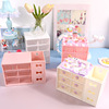 INS desktop Liugong grid desktop storage box drawer storage box cosmetics storage cream glue DIY storage box