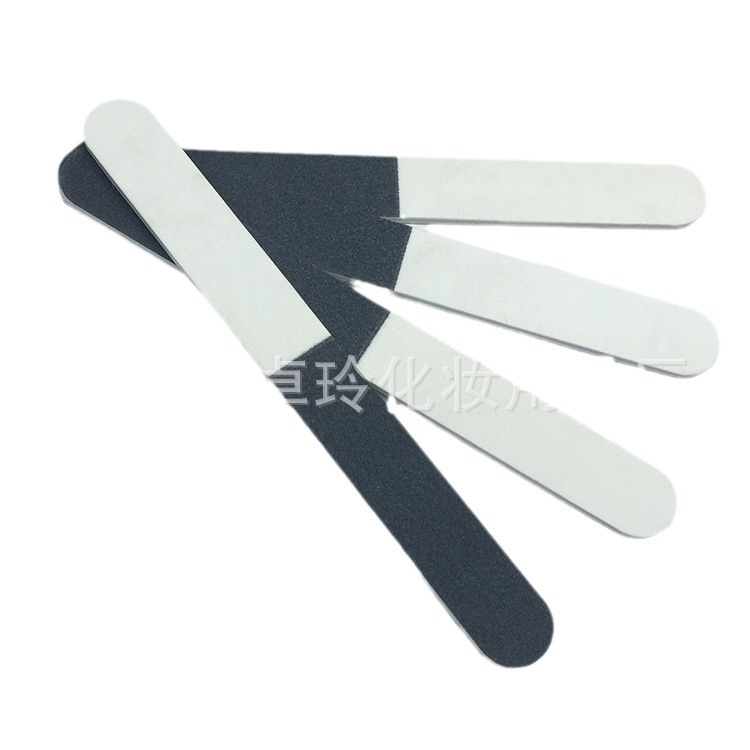 Directo de fábrica de 3 lados tira de pulido de uñas profesional Archivo de pulido de uñas de pulido frotar gris blanco y negro