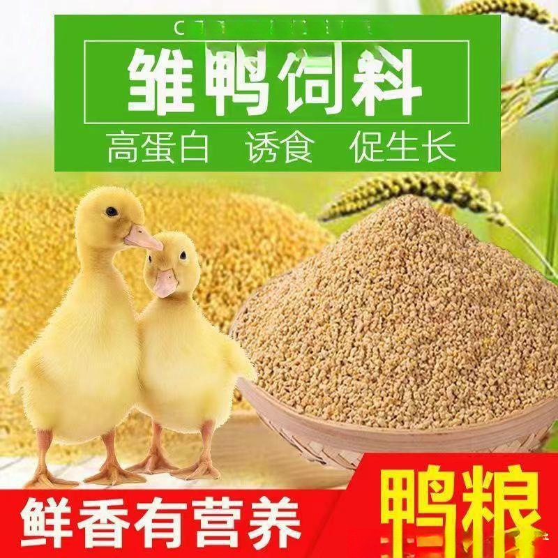 鸭饲料预混料小黄鸭小鸡个月小开口料宠物鸭蛋柯尔独立站包邮到家