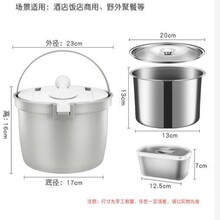 不锈钢保鲜桶保温桶饭桶冰桶户外器具出口器具商用不锈钢收纳