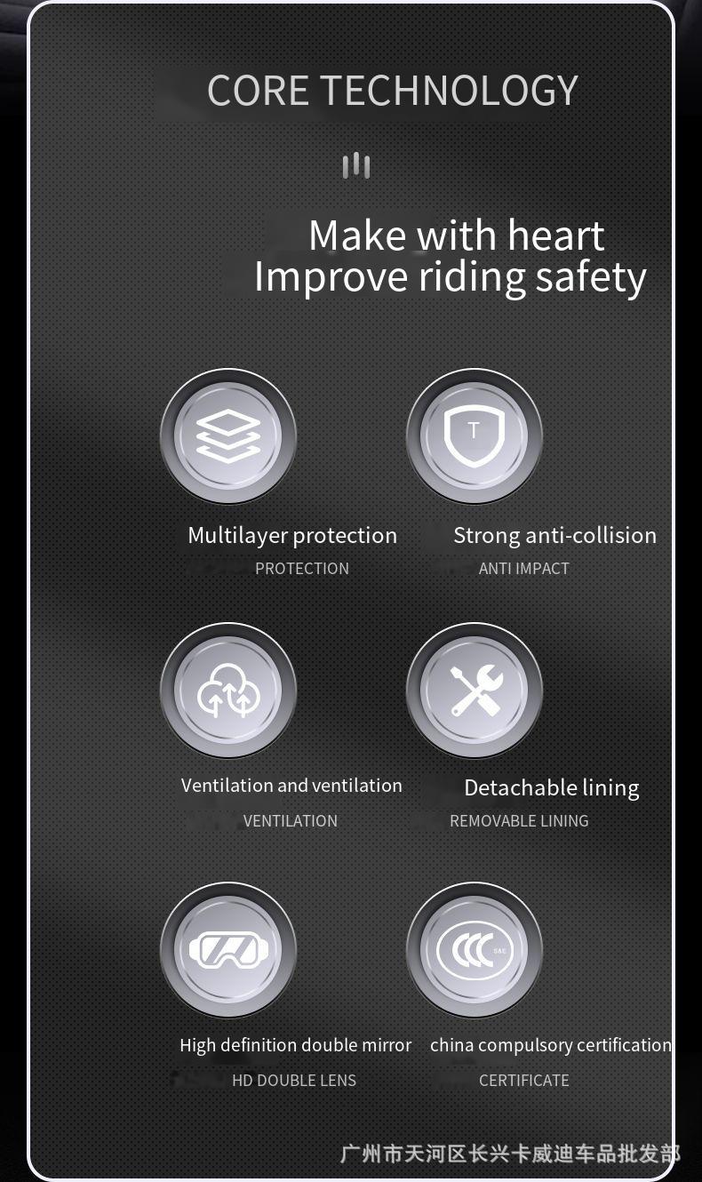 DOT Certified Motorcycle Helmet Open Face