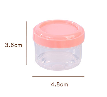 Mini frasco de plástico transparente caja de salsa sub-botella 35ml uso repetido salsa de tomate ensalada taza comida tarro