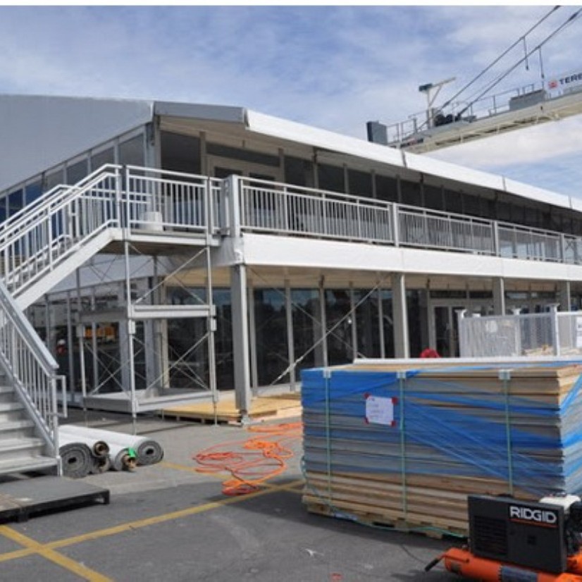 Tienda de campaña de doble capa exposición tienda de campaña de almacenamiento de estilo europeo tienda de campaña industrial al aire libre de aleación de aluminio