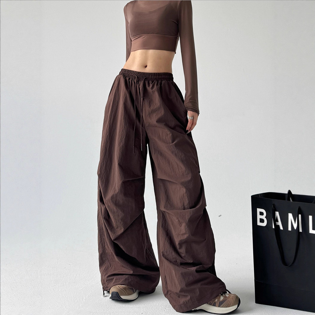 New Chinese Style 2025 Spring and Autumn Quick-Dry Pants for Women Dopamine Sweet Cool Rock Climbing Temperament Sports Dance Casual Pants