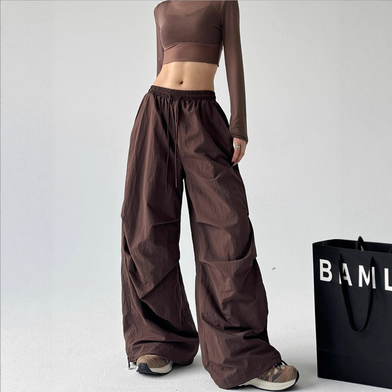 New Chinese Style 2025 Spring and Autumn Quick-Dry Pants for Women Dopamine Sweet Cool Rock Climbing Temperament Sports Dance Casual Pants