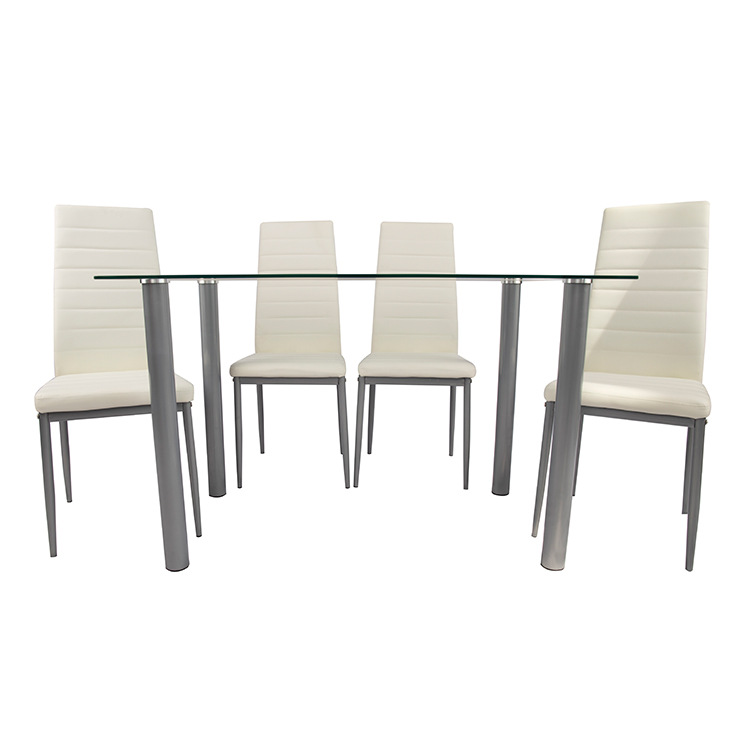 mesa de comedor moderna mesa de comedor de vidrio temperado mesa de comedor casera combinación de mesa de negociación moderna simple