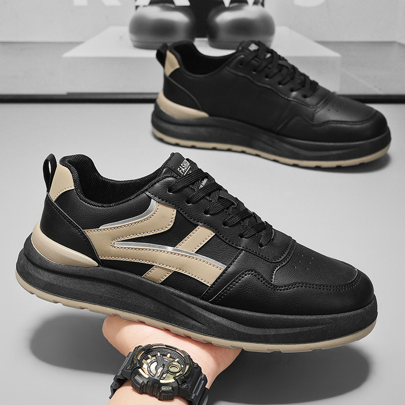 Zapatillas Blancas para Hombre, Modelo 2026, Nuevas y Populares, Transpirables, Deportivas, Casuales, de Cuero, Versátiles, con Suela Suave y Fáciles de Poner